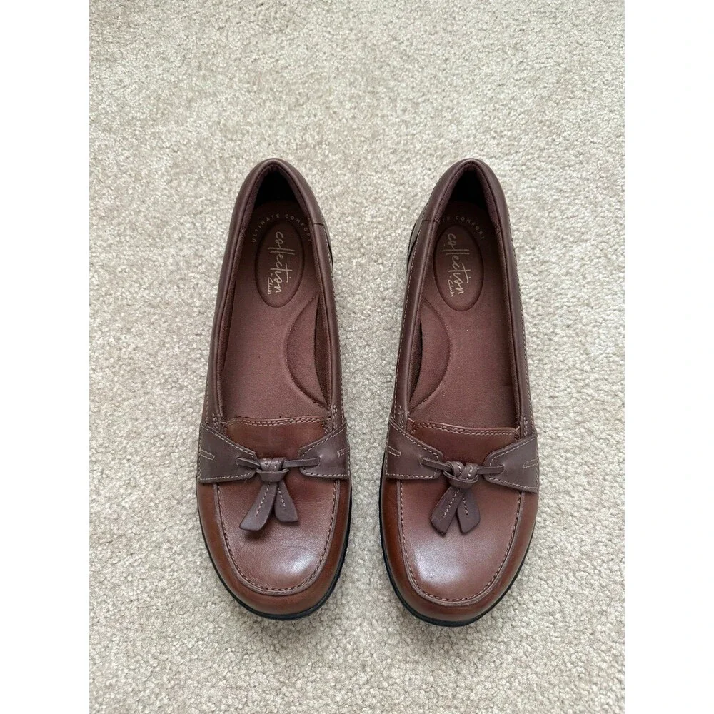 Clarks Womens Ashland Bubble Loafers Womens 8 Ortholite Comfort Casual Loafer